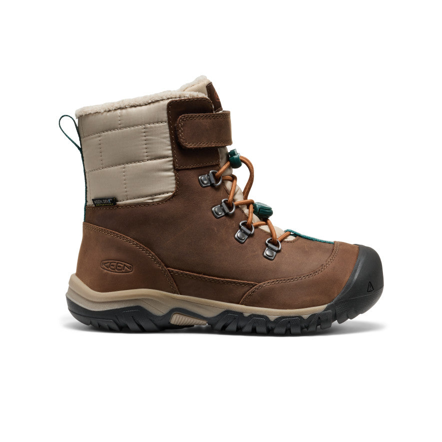 Kids' Kanibou Waterproof Winter Boot Dark Earth/Roasted Pecan - Image alt 1