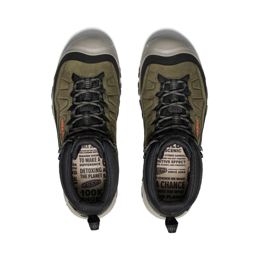 Men's Targhee IV Waterproof Hiking Boot Dark Olive/Gold Flame