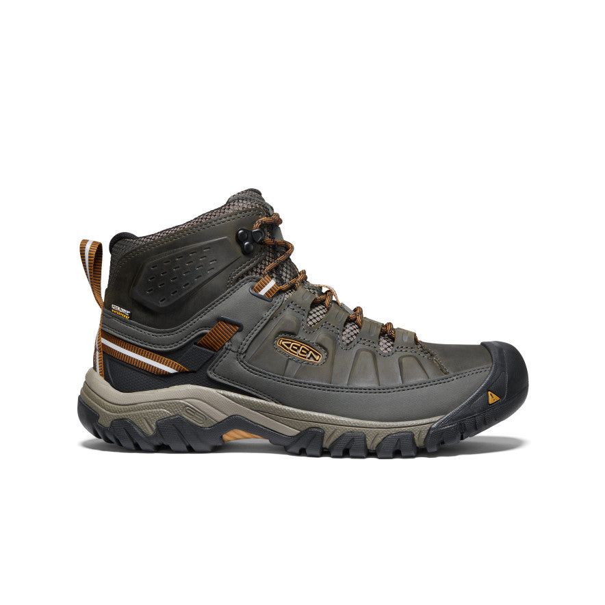 Men's Targhee III Waterproof Mid Hiking Boot Black Olive/Golden Brown