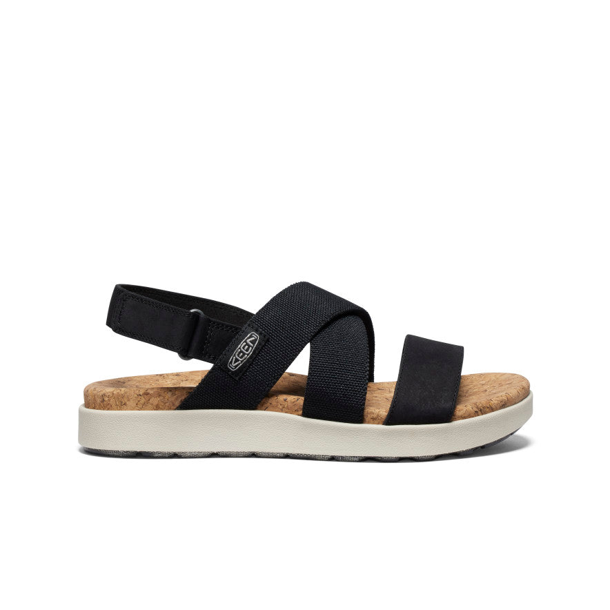 Women's Elle Criss Cross Sandal Black/Birch - Image alt 1