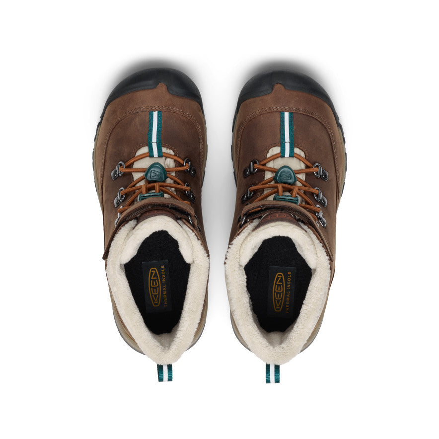 Kids' Kanibou Waterproof Winter Boot Dark Earth/Roasted Pecan - Image alt 4