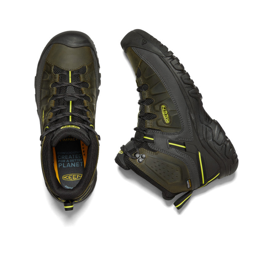 Men's Targhee III Waterproof Mid Hiking Boot Forest Night/Evening Primrose