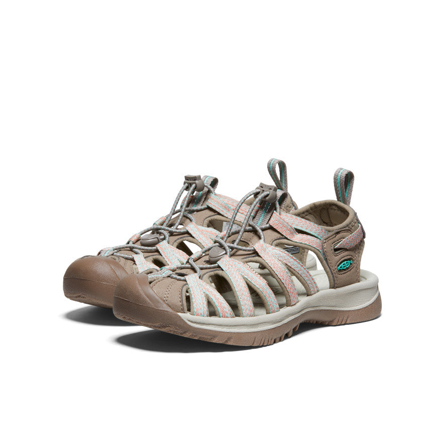Women's Whisper Sandal Taupe/Coral - Image 2
