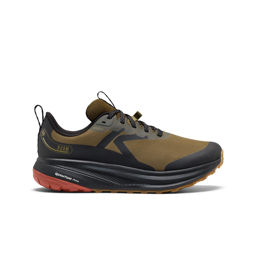 Men's Roam Waterproof Trail Running Shoe Dark Olive/Burnt Brick - Image alt 1