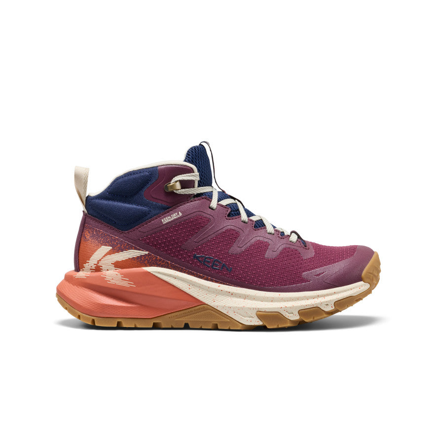 Women's Targhee Apex Waterproof Hiking Boot Fig/Burnt Brick - Image alt 1