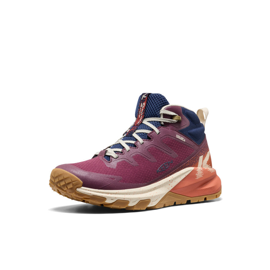 Women's Targhee Apex Waterproof Hiking Boot Fig/Burnt Brick - Image alt 3