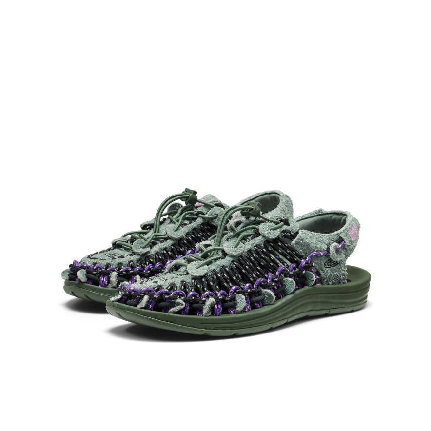 Unisex UNEEK Leather Henrik Vibskov Sneaker Sandal Green Spring - Image alt 2