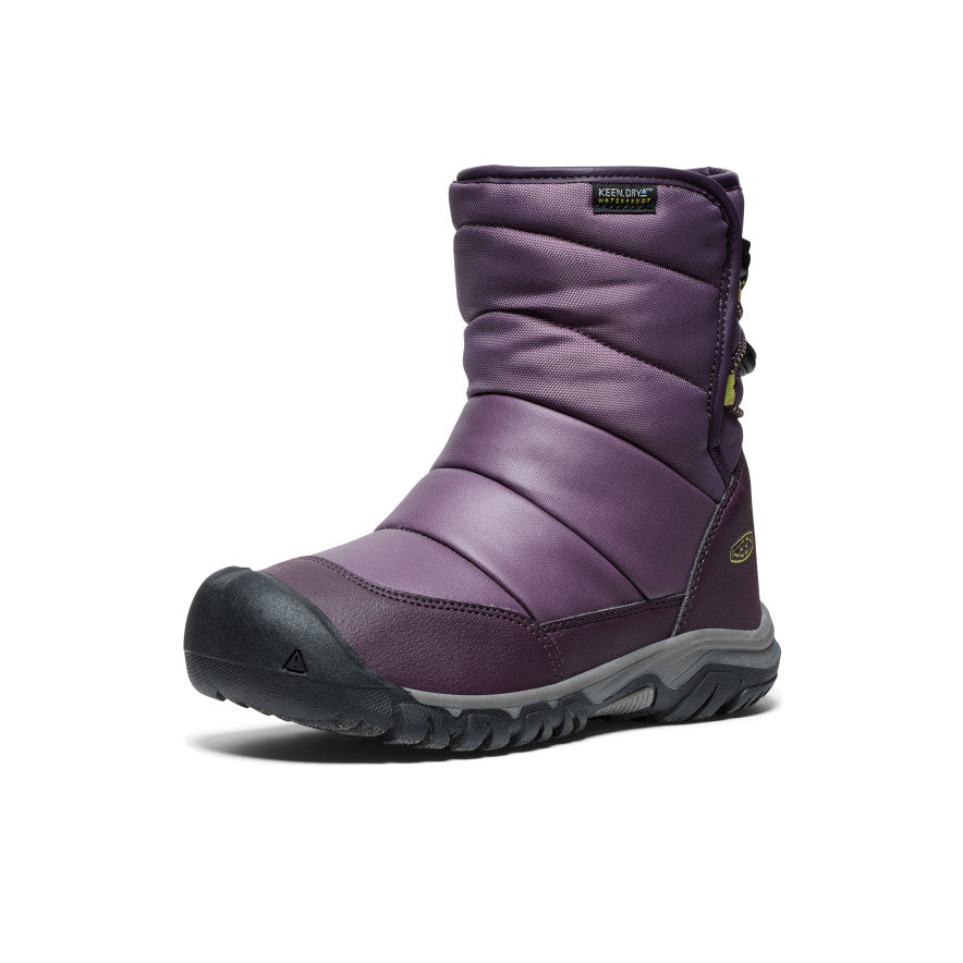 Kids' Puffrider Waterproof Winter Boot Black Plum/Daiquiri Green - Image alt 3