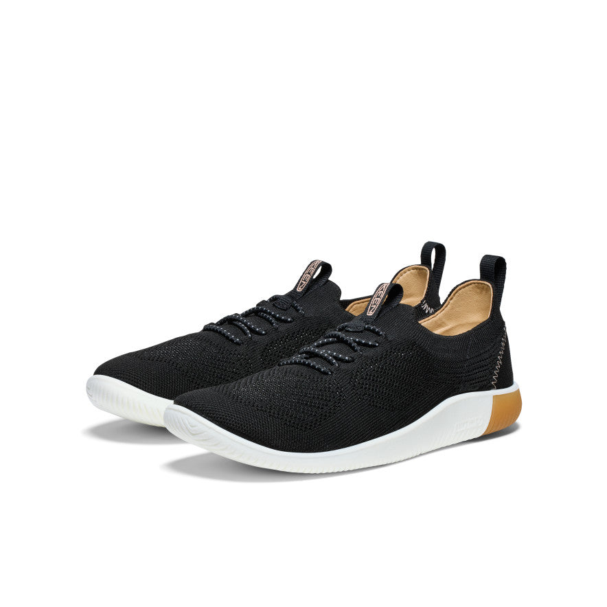Women's KNX Knit Sneaker Black/Star White - Image alt 2