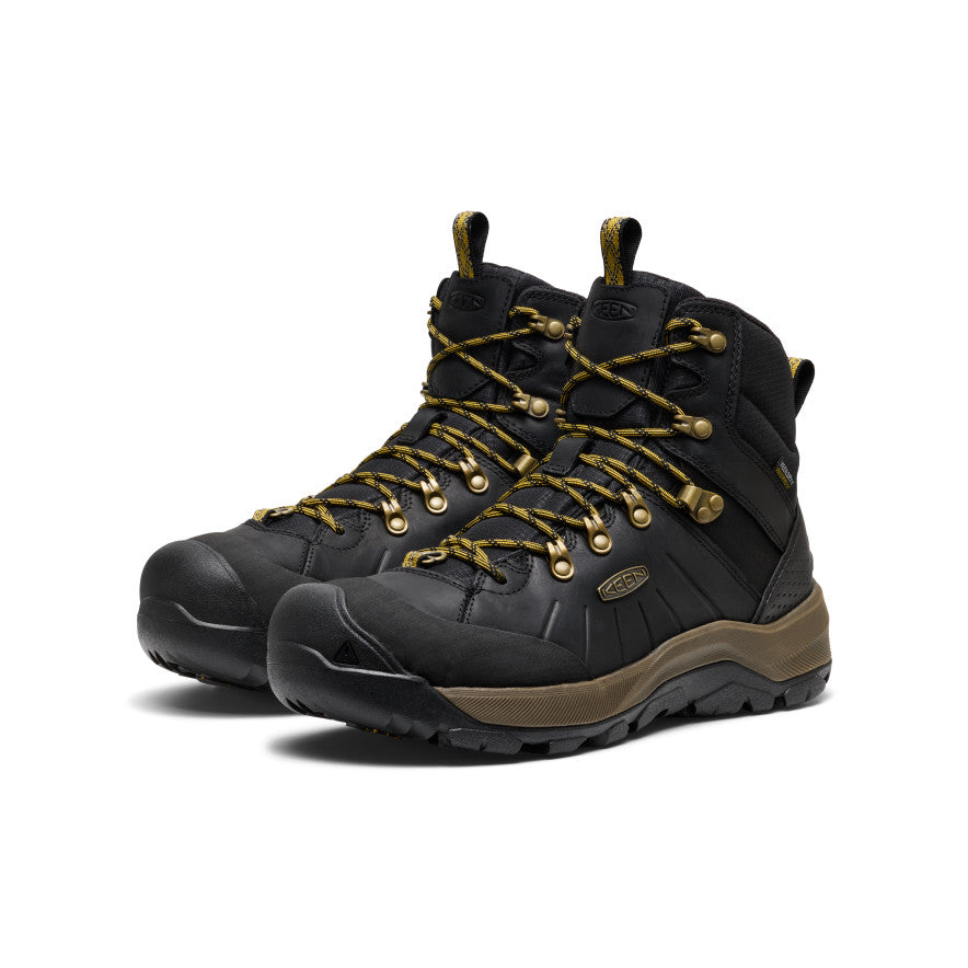 Men's Revel IV Polar Waterproof Boot Black/Lemon Curry - Image alt 2