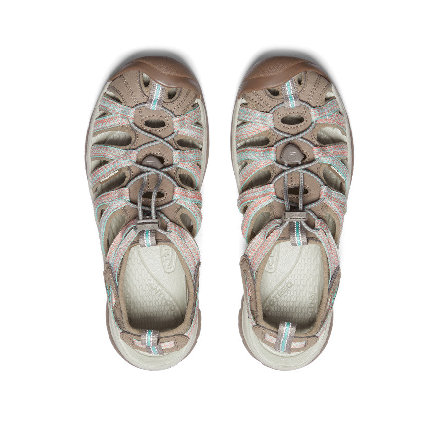 Women's Whisper Sandal Taupe/Coral - Image 4