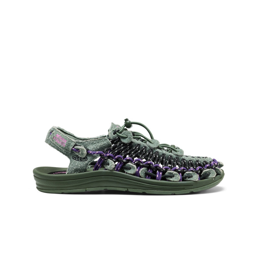 Unisex UNEEK Leather Henrik Vibskov Sneaker Sandal Green Spring - Image alt 1