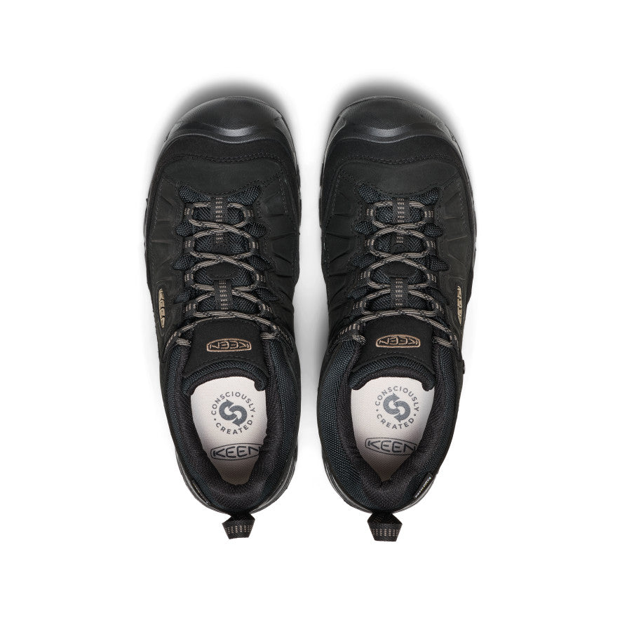 Men's Targhee IV Waterproof Hiking Shoe Triple Black - Image 4