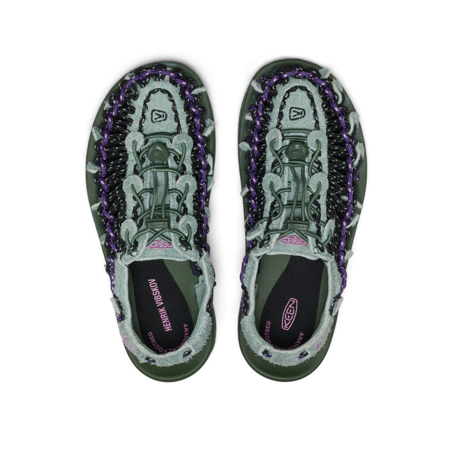Unisex UNEEK Leather Henrik Vibskov Sneaker Sandal Green Spring - Image alt 4