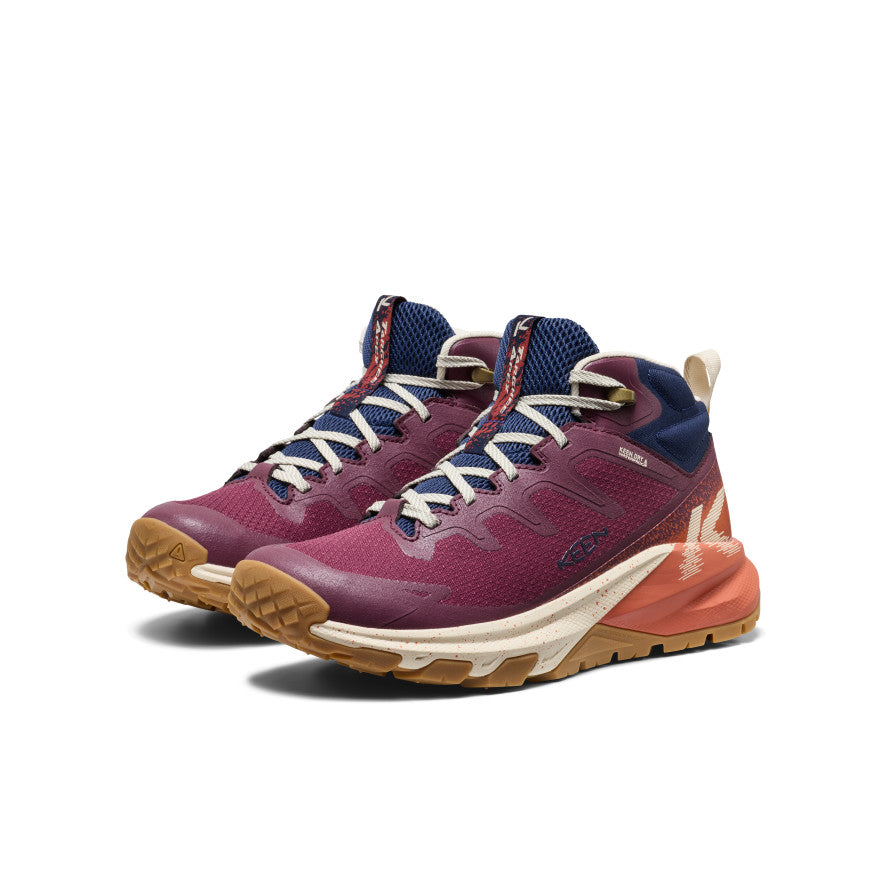 Women's Targhee Apex Waterproof Hiking Boot Fig/Burnt Brick - Image alt 2